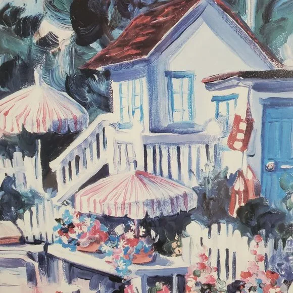 TISHA WHITNEY "Crystal Cove" LIMITED EDITION SIGNED LITHOGRAPH of Seaside, Beach